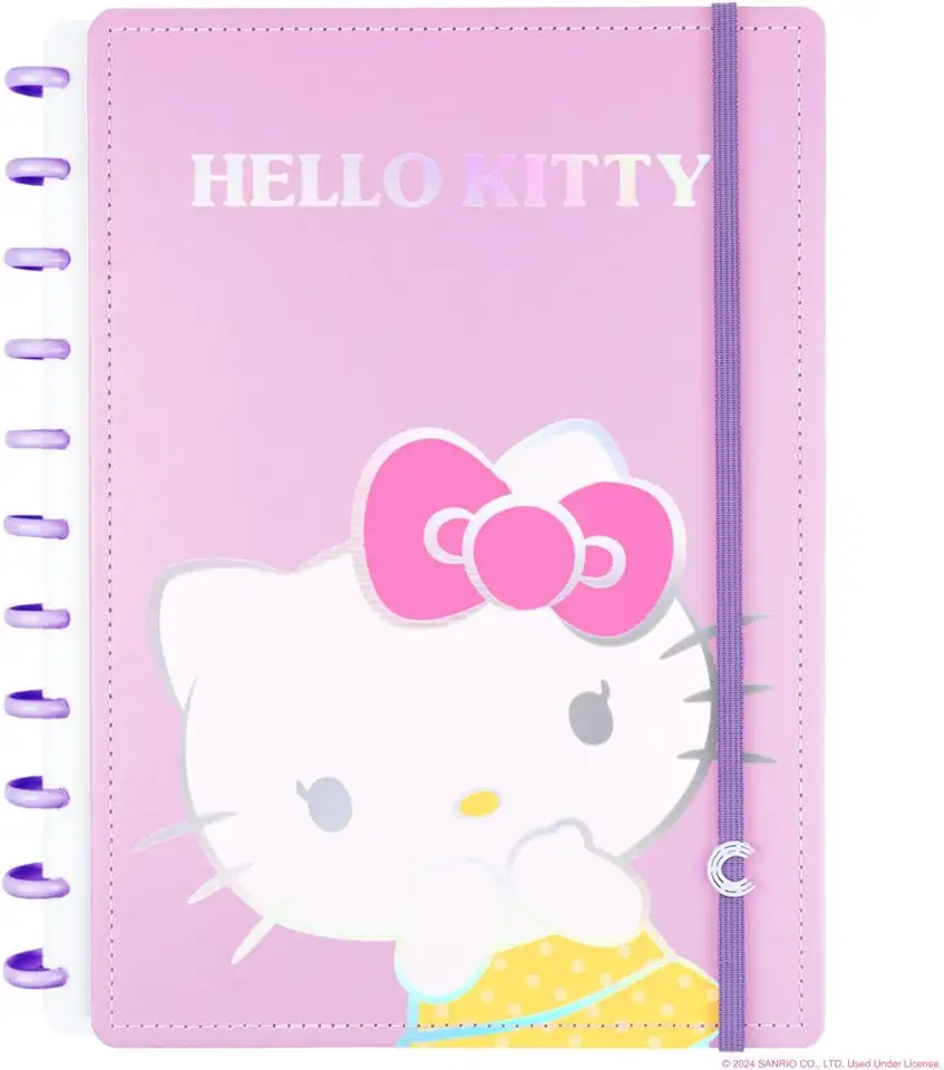 Caderno Inteligente, Grande, Hello Kitty, 200x275 mm, 80 Folhas decoradas