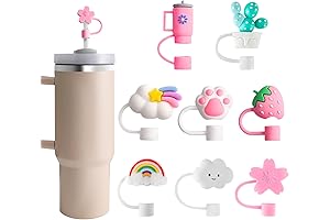 Stanley Topper: 8-Pack Silicone Straw Caps for Enhanced Hydration Experience