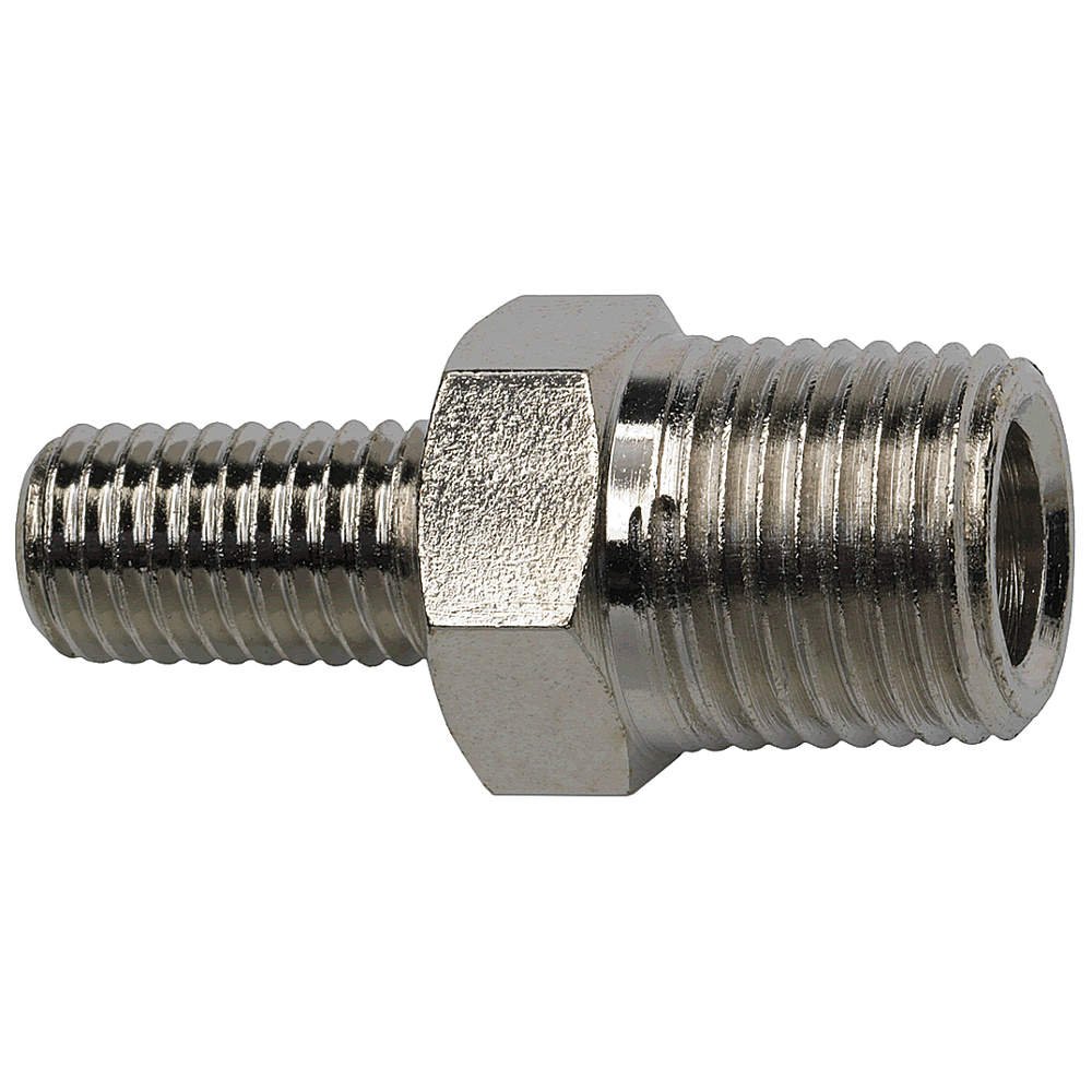 Lube Adapter, Plated Brass, Silver, NPT