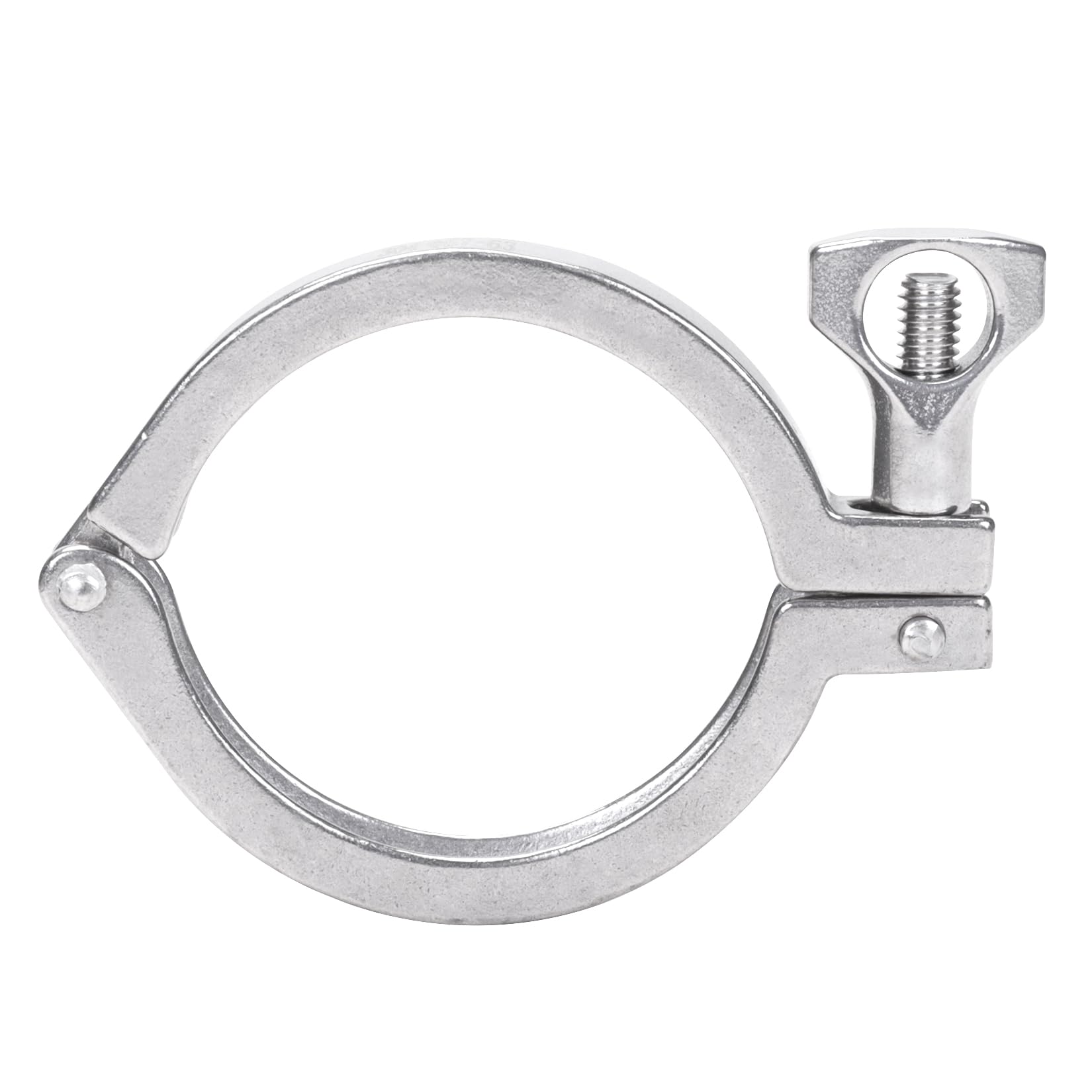 DERNORD Stainless Steel Sanitary Clamp Single Pin Tri Clamps Clover (Tube OD: 2-1/2")