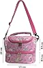 Lunch Bag Girls Boys School Meal Thermal Bag with Thermos Kindergarten 2 Division Thermal Insulated (Pink)