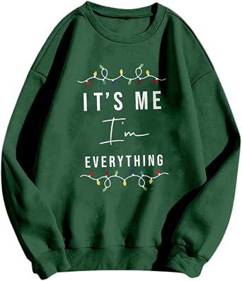 Christmas Couples His and Her Sweatshirt Xmas Holiday Graphic Matching Sweaters Long Sleeve Crewneck Pullover Jumper