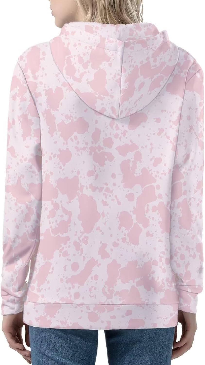 Amzbeauty Women's Zip Up Hoodies For Fall Winter Long Sleeve Drawstring Hooded Sweatshirt With Pockets