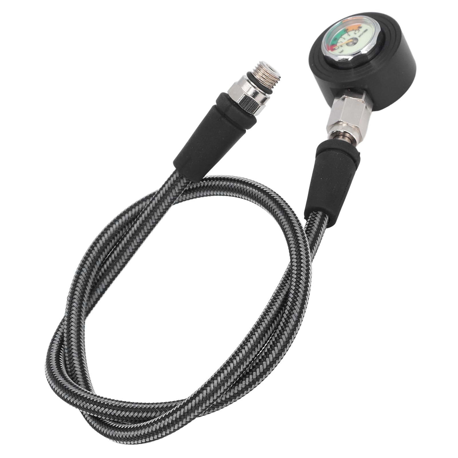 Manometro per Immersione, Manometro per Immersione Subacquea Ad Alta Precisione Girevole a 360 Gradi Resistenza all'Alta Pressione per Regolatore BCD (65 cm)