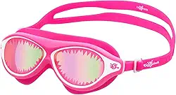 Óculos de Natação Infantil, Speedo, Kidshark, Silicone Confortável com Proteção UV e Antifog, Vedação G