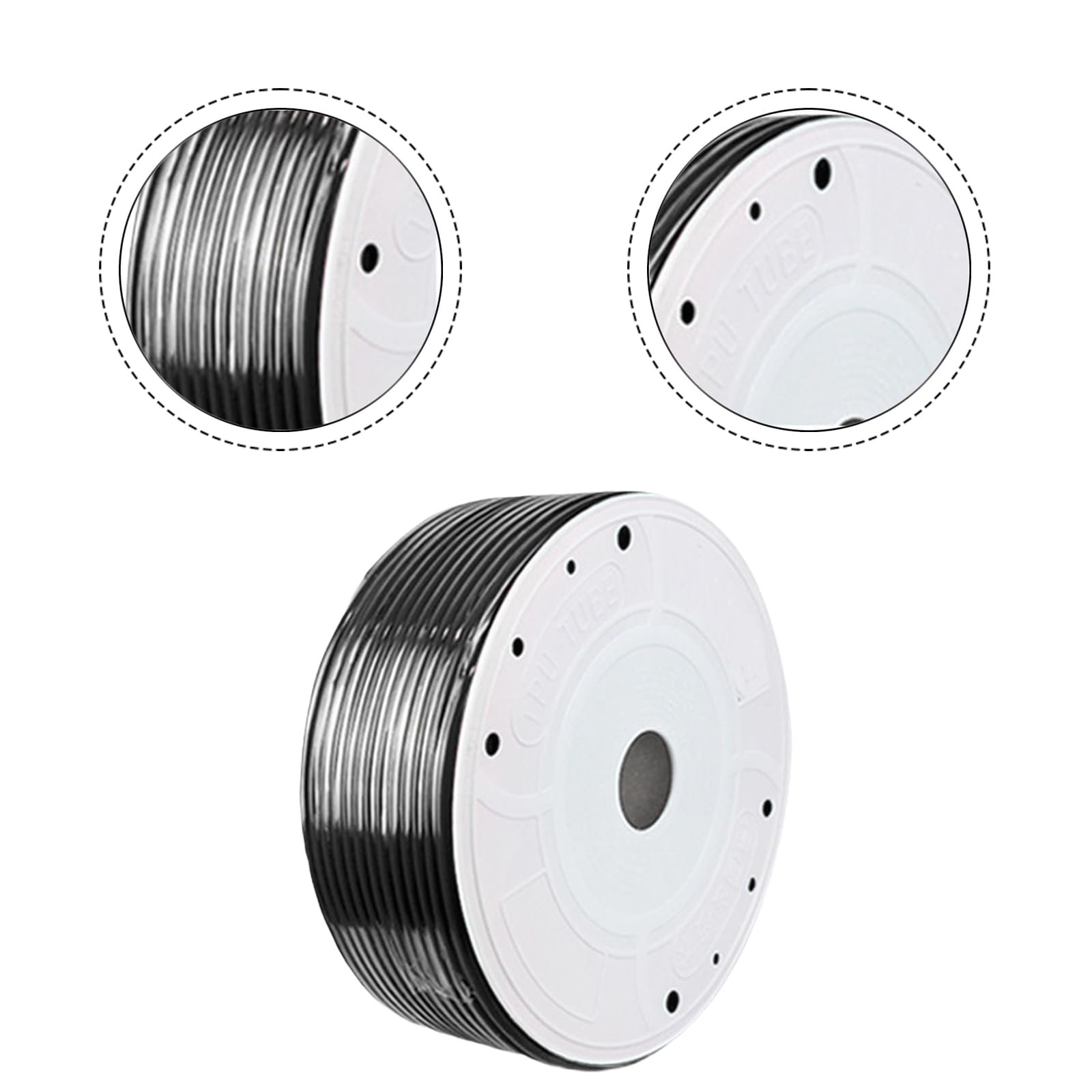 Manguera de aire de poliuretano de alta presión de 4 mm de diámetro exterior x 25 mm de diámetro interior, 160 m de tubo neumático flexible, herramientas de compresor