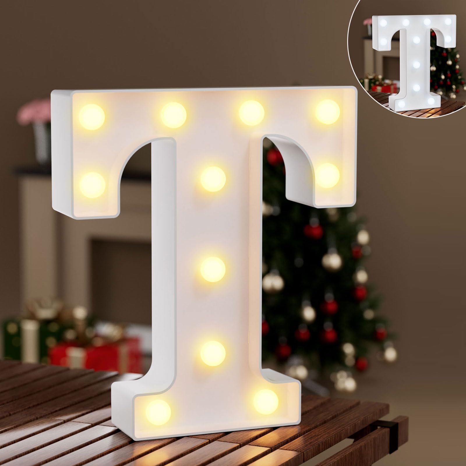 Ledido LED Light Up Marquee Numbers Sign - Cool & Warm Light up Numbers for 40th Birthday Decorations, LED Number Lights for Wedding Anniversary Grad Home Bedroom Table Wall Party Decor, Number 40 — view 81