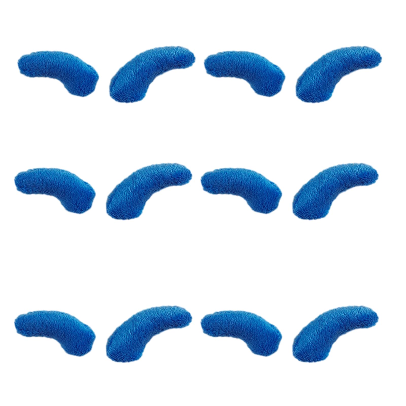 12pcs Antler Shape Padded Appliques Patches Craft Toy Clothes Sewing Woman Hair Clip Accessories