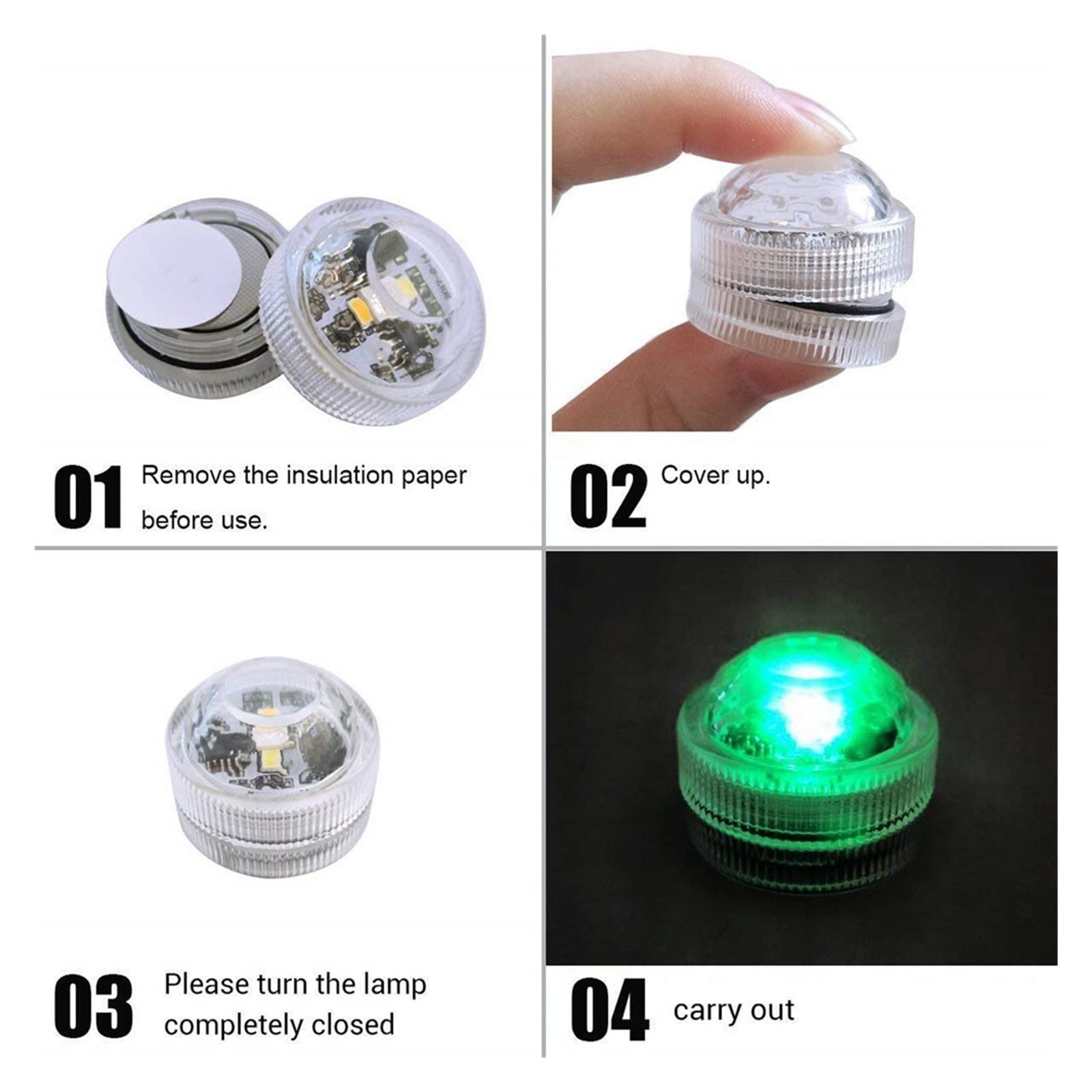 Światła basenowe Zasilane bateryjnie światło do nurkowania RGB IP68 Wodoodporna podwodna lampka nocna Zewnętrzny wazon ogrodowy Miska Basen Światła stawu (Size : 9 Lamp 1 controller)