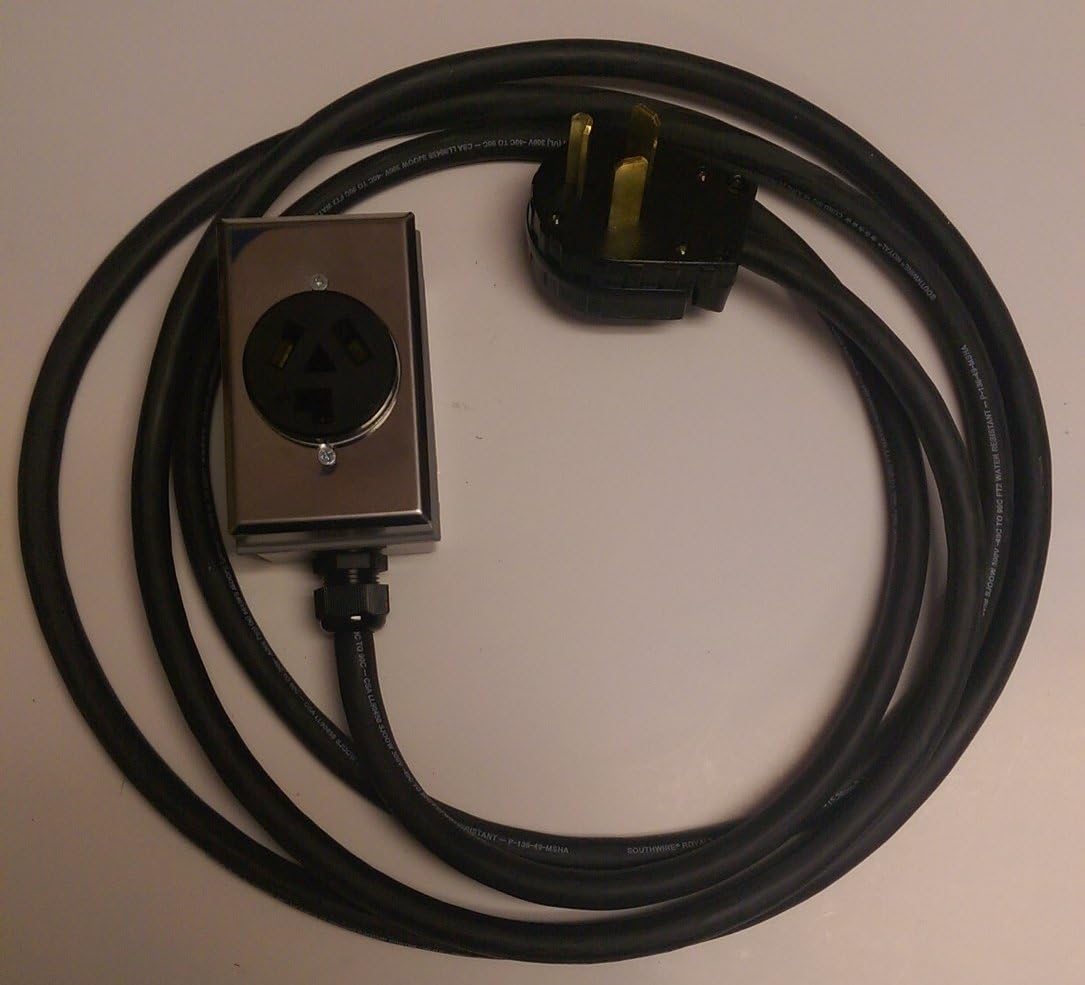 3 Prong 30 Amp Dryer Extension Cord (10 Ft) Appliances