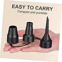 Vista 3 de Boquilla de bomba de cama de aire, 2 juegos de boquillas de repuesto 3 en 1, boquilla de plástico para inflables, colchón de aire, sofá de aire