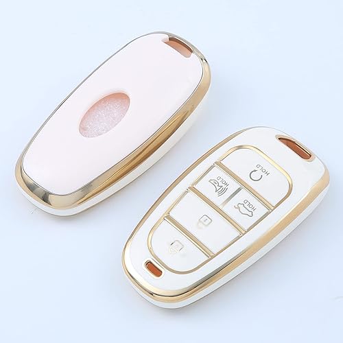 Miniatura 3 de Funda para llavero Hyundai, compatible con Hyundai Santa Fe Palisade Kona Elantra GT Veloster 2019, 2020, 2021, 2022, Hyundai Santa Fe, Palisade,