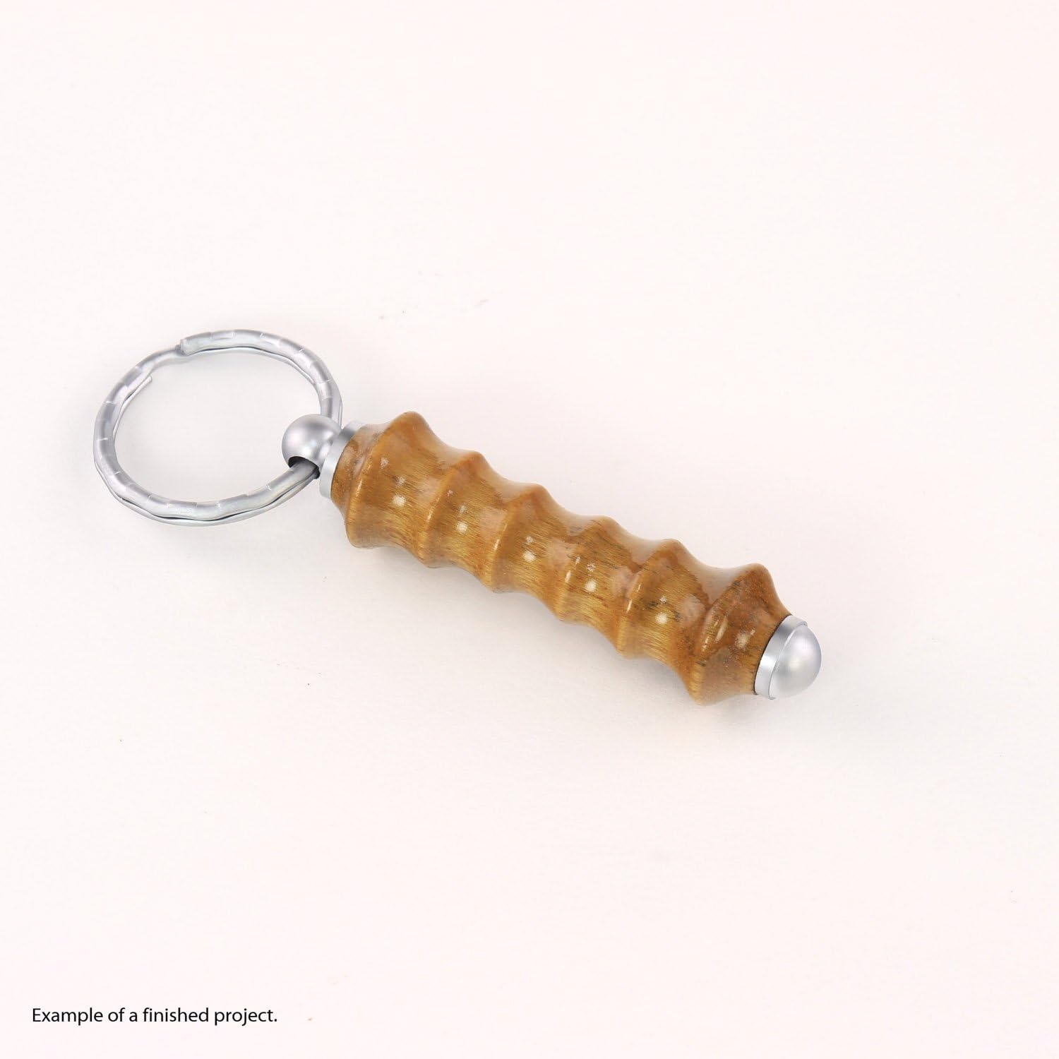 Legacy Woodturning, Key Chain Project Kit Satin - Chrome Finish, 10 Pack