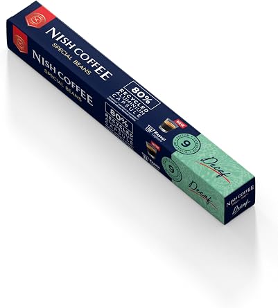 Nish Coffee Capsule Coffee 7 Decafeinanto Nespresso Compatible 10 Pieces