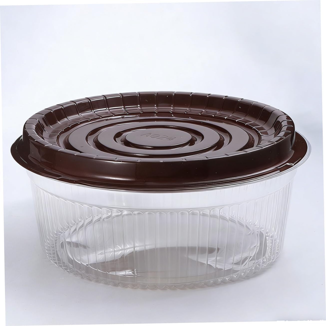 25 Pcs 8-inch round Plastic Cake Boxes with Lid, Portable Food Packing Containers for Cupcakes and Desserts, Bakery Storage and Party Favor Packaging
