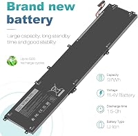 ASUNCELL 11.4V/97Wh Laptop Akkumulátor Dell XPS 15 9550 9560 9570 és Precision 5510 5520 5530 Modellekhez - 6GTPY Kompatibilis Csereakku 4