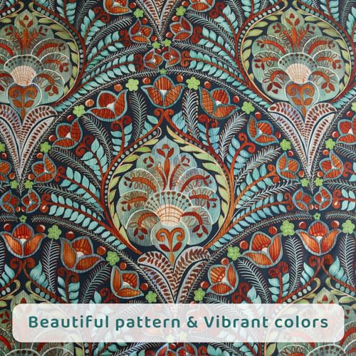 QSH Boho Sheets King Size - 100% Egyptian Cotton Bohemian Patterned Sheets Printed Bedding King Size Bed Sheets 17.5" Extra Deep Pocket 4pcs by QSH - Used condition - Image 6