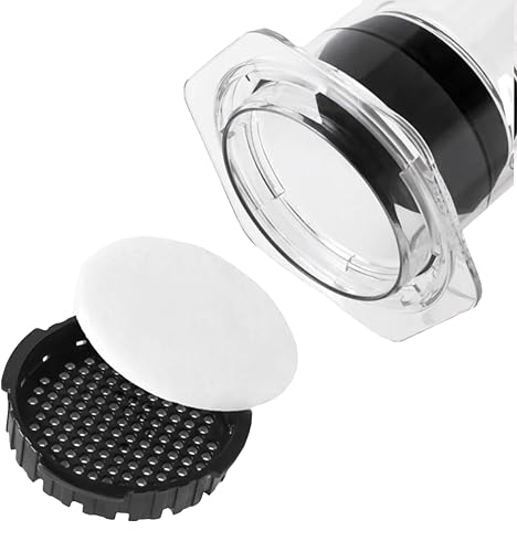 Miniatura 5 de Filtros de papel micro XL para cafetera AeroPress, blancos, compostables, hechos de papel blanco sin cloro, para cafeteras manuales AeroPress de