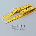 Body Measuring Tape, 1.5m Dual Sided Tape Measure for Body Measuring, Soft Measuring Tape Ruler for Cloth Fabric Tailor and Sewing, Yellow