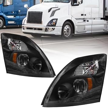 LED Headlight Fit for Volvo VNL 2004-2014Pair of Headlight Assembly