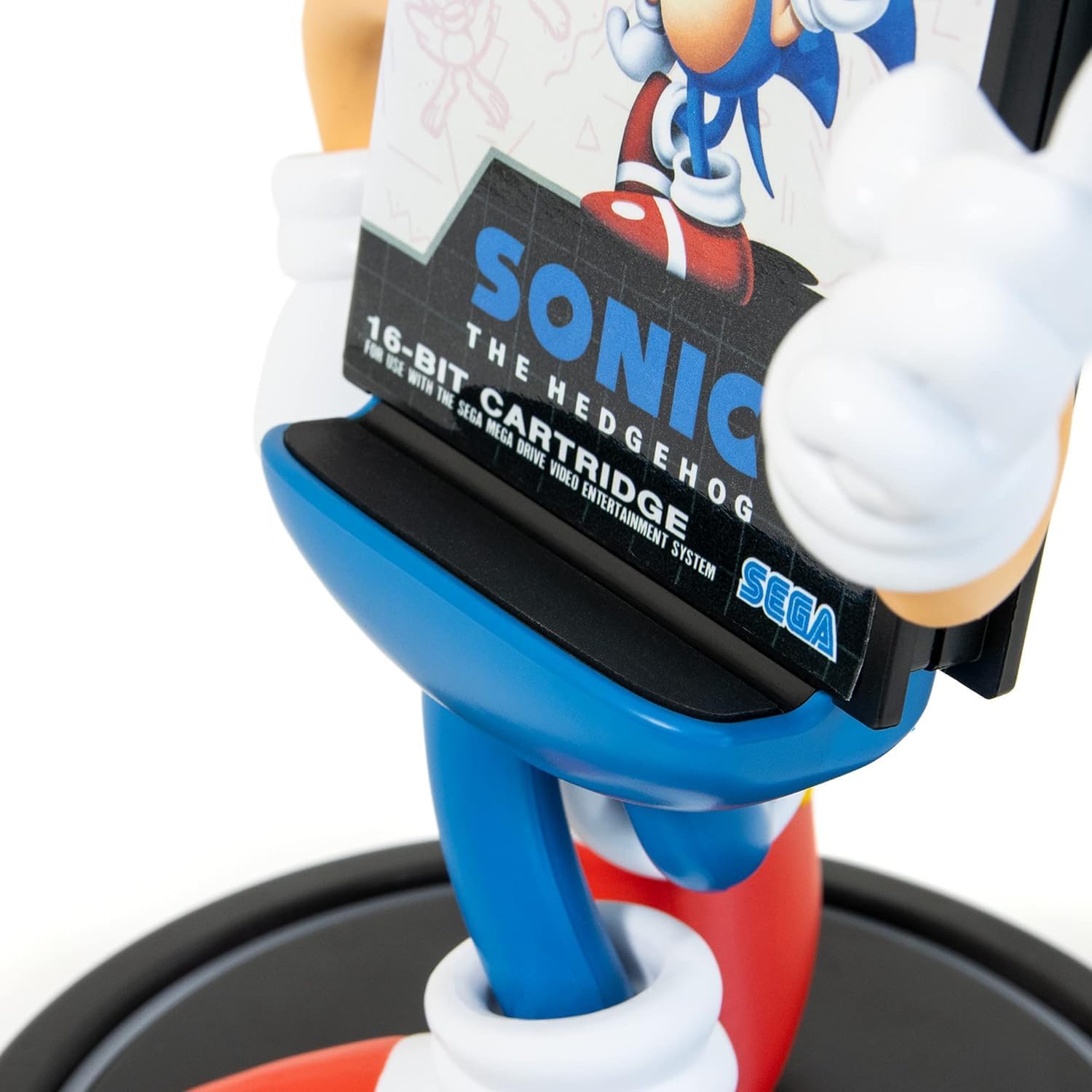 Numskull Official Power Idolz Sonic The Hedgehog SEGA Cartridge Wireless Charger Phone Holder - Compatible with Qi-Enabled Devices, Fast Qi