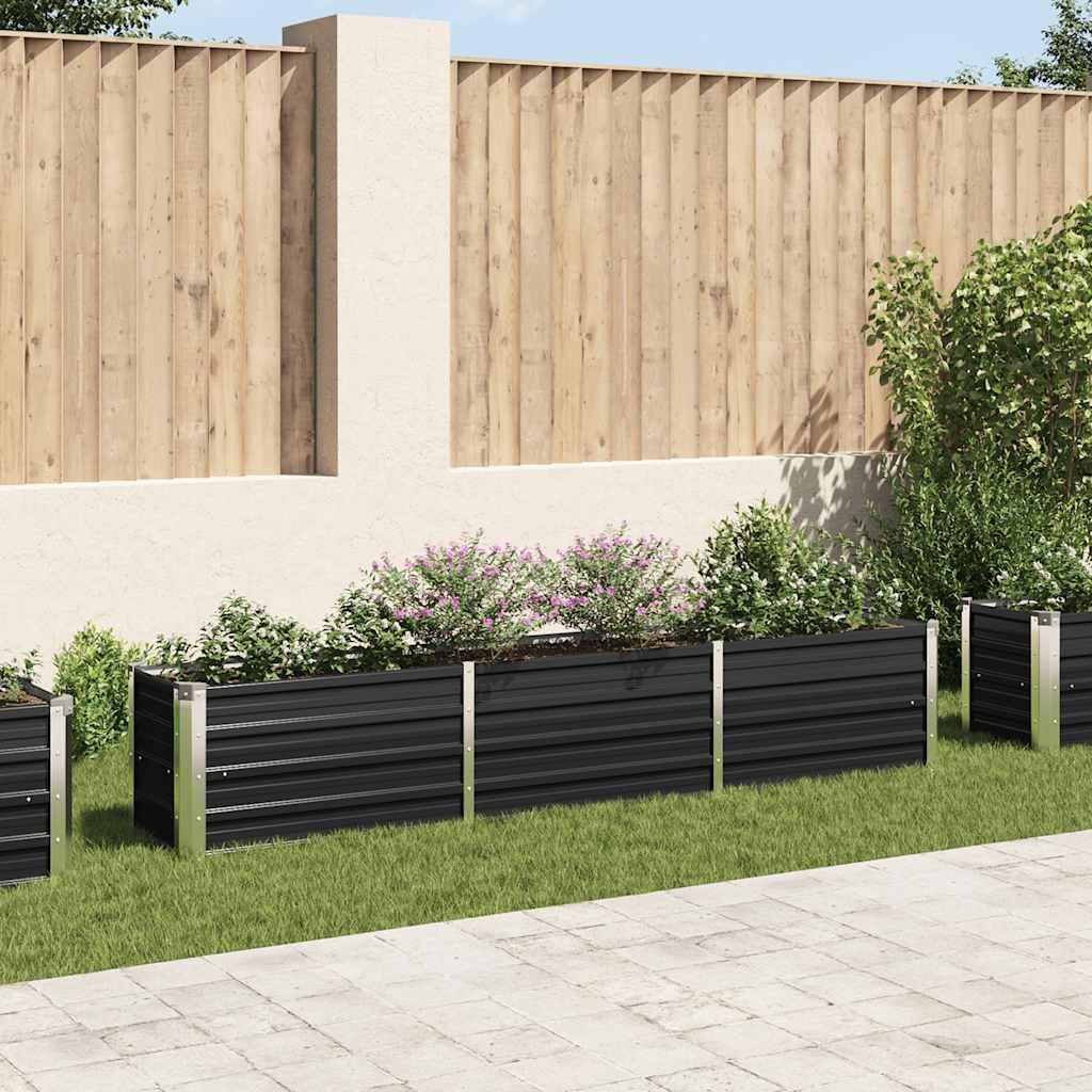 Lit surélevé de jardin Makastle anti-pourrissement à fond ouvert pour légumes