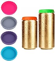 Vista 9 de 10 unidades de tapas para latas de soda, tapas de lata de silicona para soda, reutilizables, tapa de lata de silicona sin BPA, tapón y protector