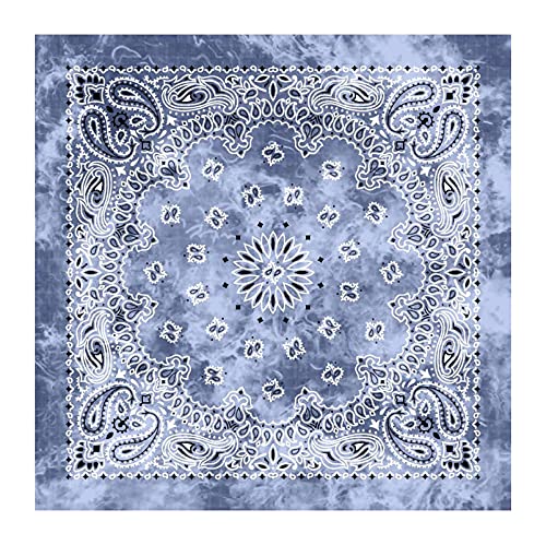bismaadh Tie Dye Novelty Gradient Classic Paisley Bandana Handkerchief, Facemask, Scarf, Headcover - Unisex-picture-15
