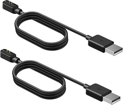 Compatible with Philips GoZero Water Bottle Charger, Magnetic Replacement Charging Compatible for Philips GoZero Smart Water Bottle 2 Pack -Black+Black