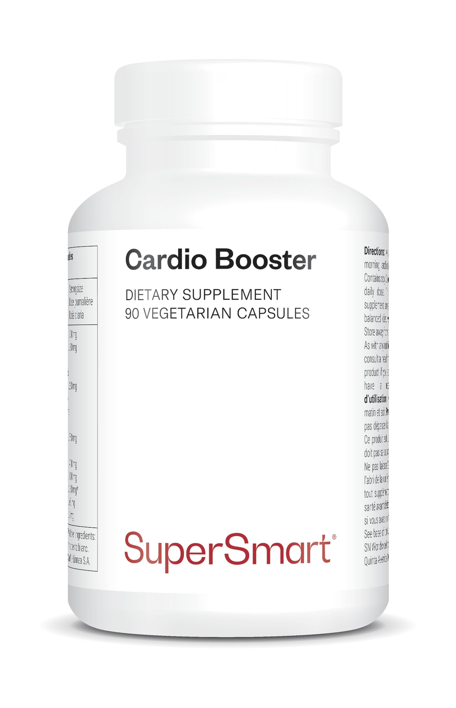 Supersmart - Cardio Booster - Enthält CoQ10 | GVO-frei - 90 vegetarische Kaps