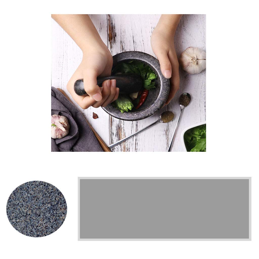 Mortar and Mortar Set Solid Granite Stone Large Black Diameter