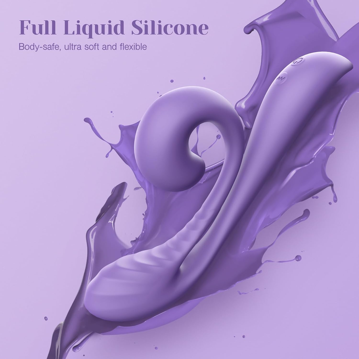 Tracy's Dog Rabbit Vibrator Sex Toys - Clitoral Kissing G Spot Vibrator for Women & Couples, Adult Toy for Dual Stimulation with 10 Vibrations, Flexible & Full Silicone Vibrating Dildo, Junibell