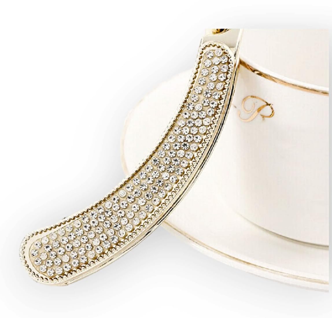 Proplady Collection (L Size) Stylish Golden Embellished Banana Clip (B0CCPCLQ38) Amazon Price History, Amazon Price Tracker