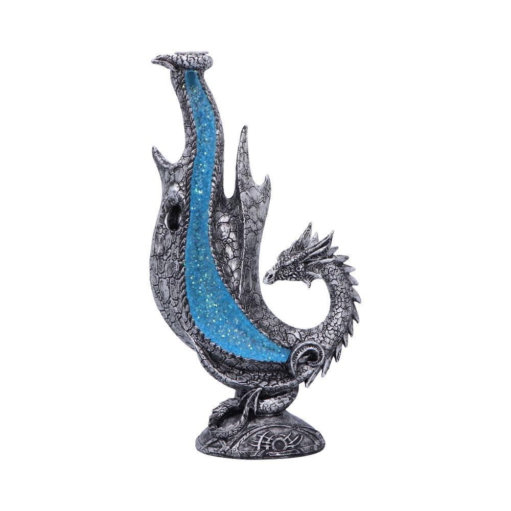 Blue Pirate Silver/Blue Dragon Flare Backflow Incense Burner 24Cm
