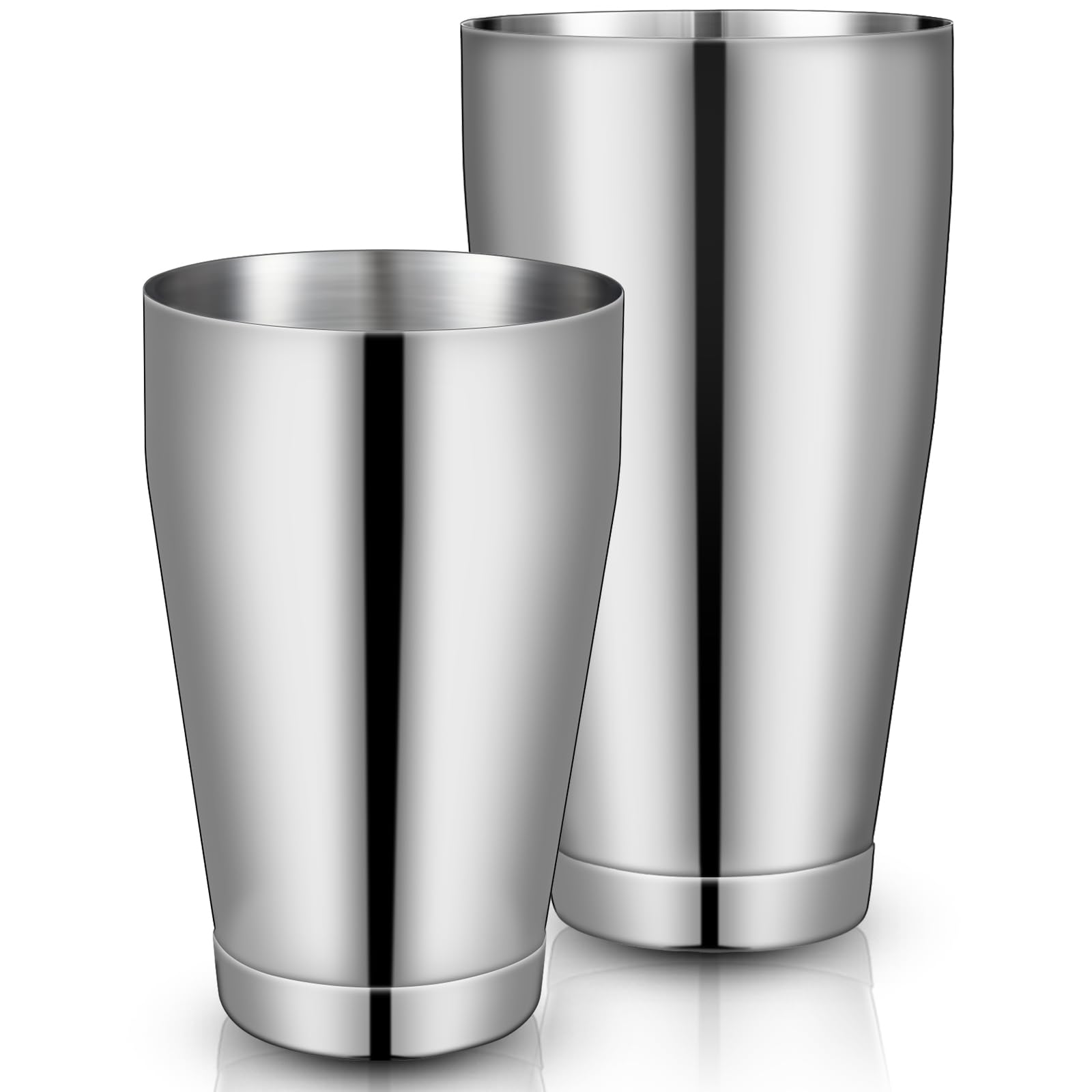Sabary 2 Pcs Shakers Bartending Boston Cocktail Shaker, Silver
