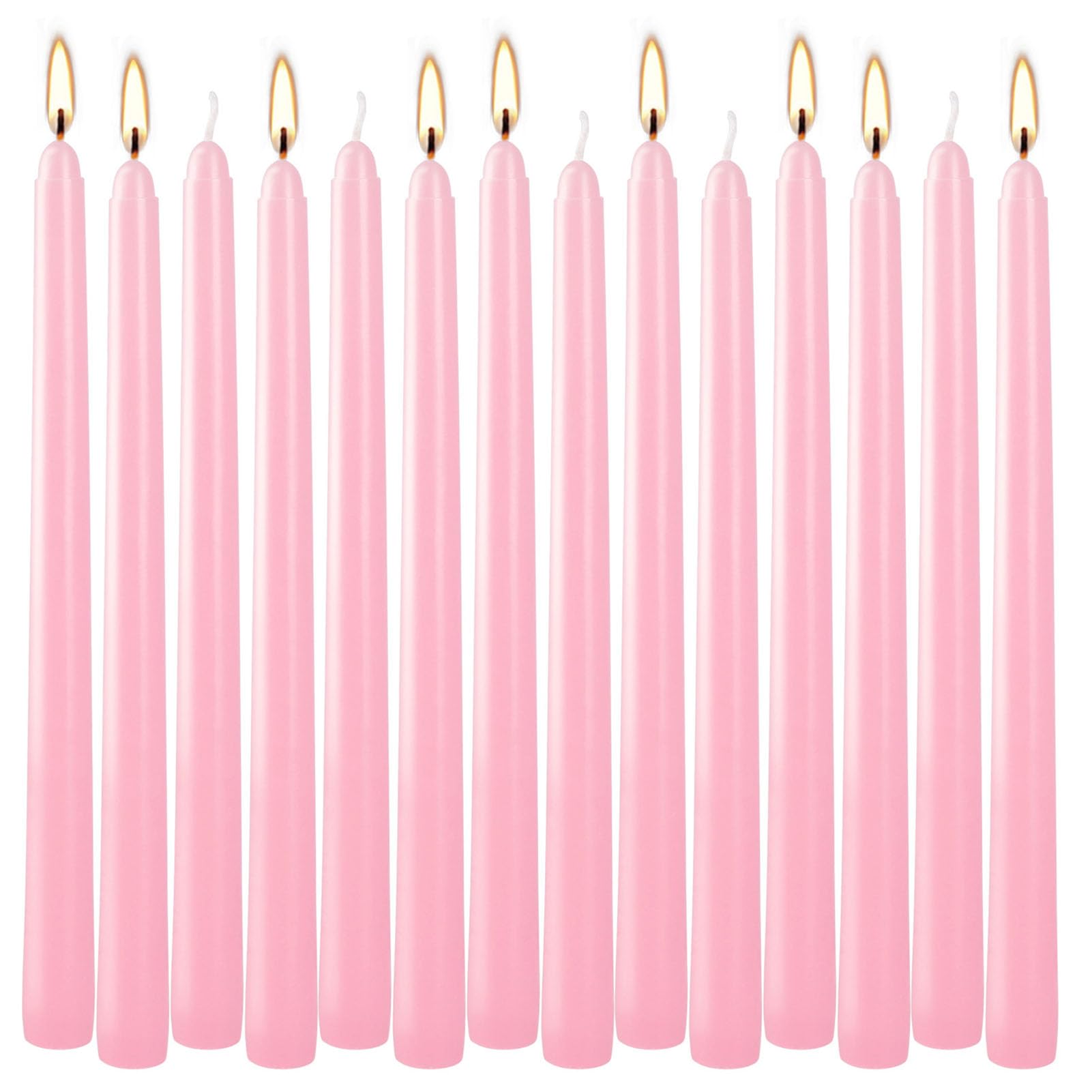 Fabater Set di 14 Candele Natalizie Dell'Avvento, Candele Coniche, 25,4 Cm, Rosa, Natalizie, Candelieri, per Matrimoni, Avvento, Casa, Chiesa, Decorazioni, Feste