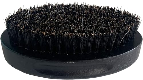 Wave Brush, Oval, Natural Bristles, Compact Size for Control, Enhance Natural Curls, Minimize Frizz, Train Wave Patterns, Small