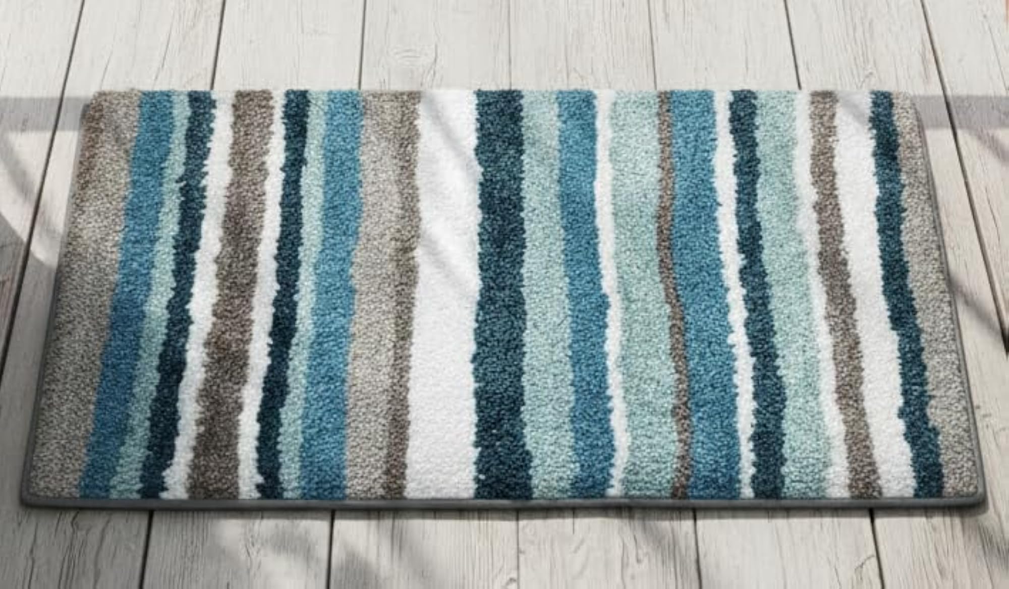 Microfiber Bath Mat with Latex Backing, Soft and Absorbent
