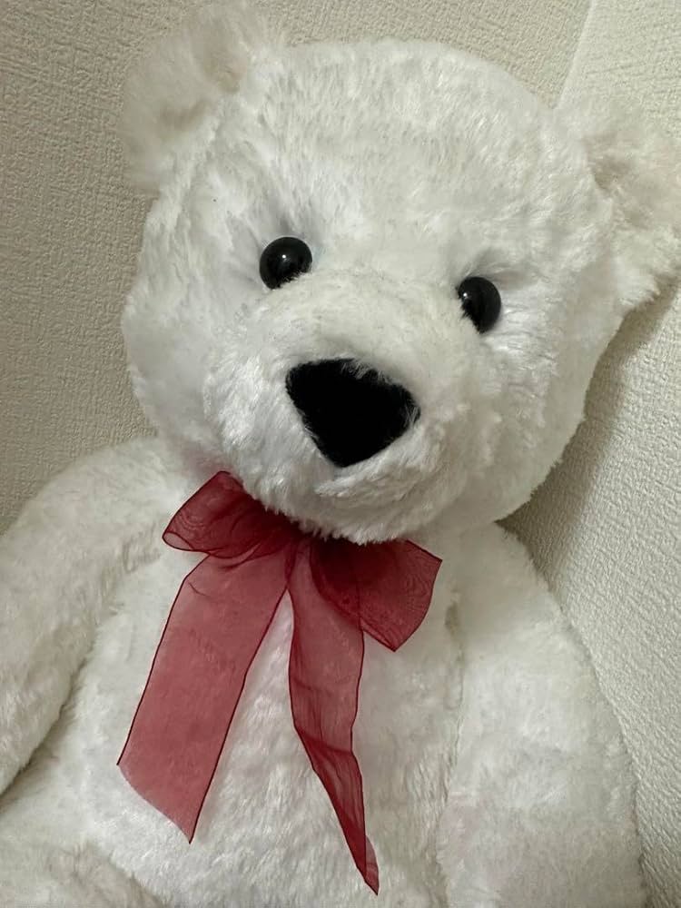 テディベア 2体セット 赤リボン　約80cm テディベア 2体セット 赤リボン 約80cm