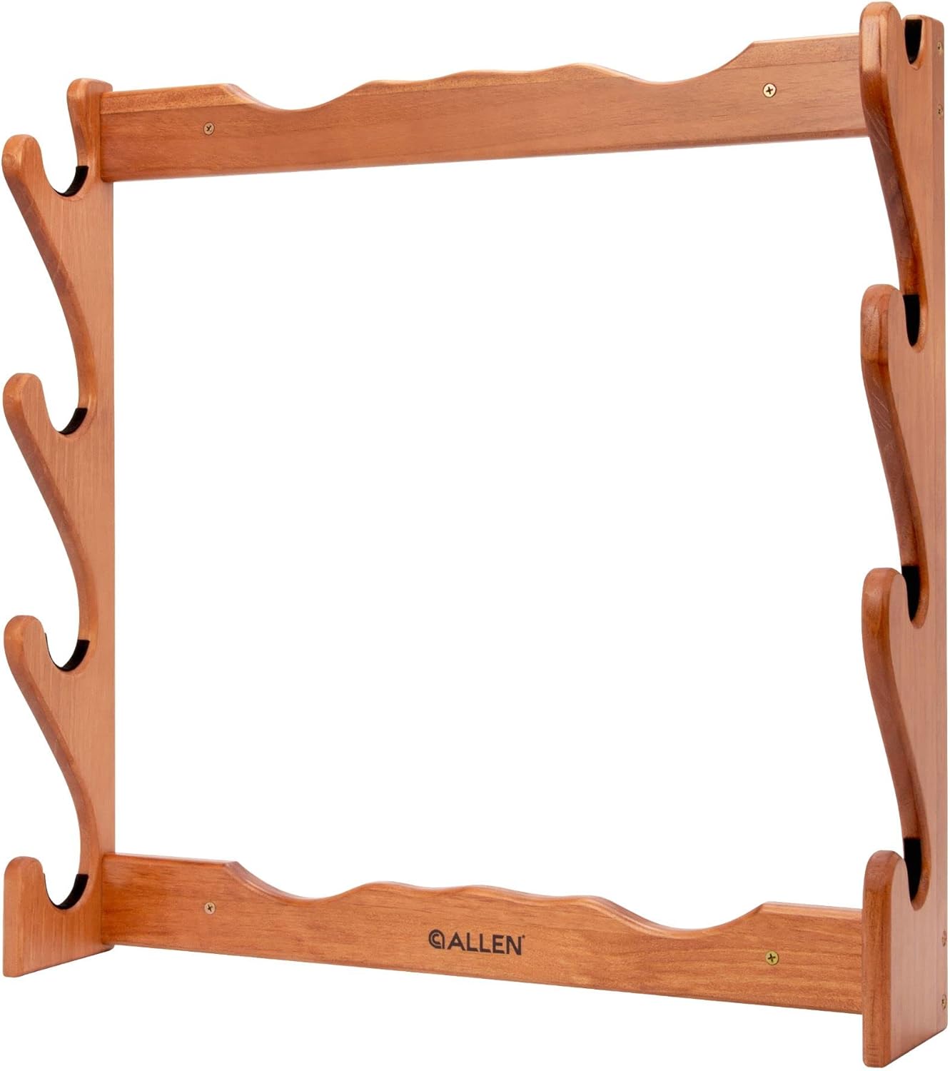 Allen Four Gun Wooden Wall Gun Rack, holds both shotguns & rifles, Natural, One Size (18550) : Sports & Outdoors
