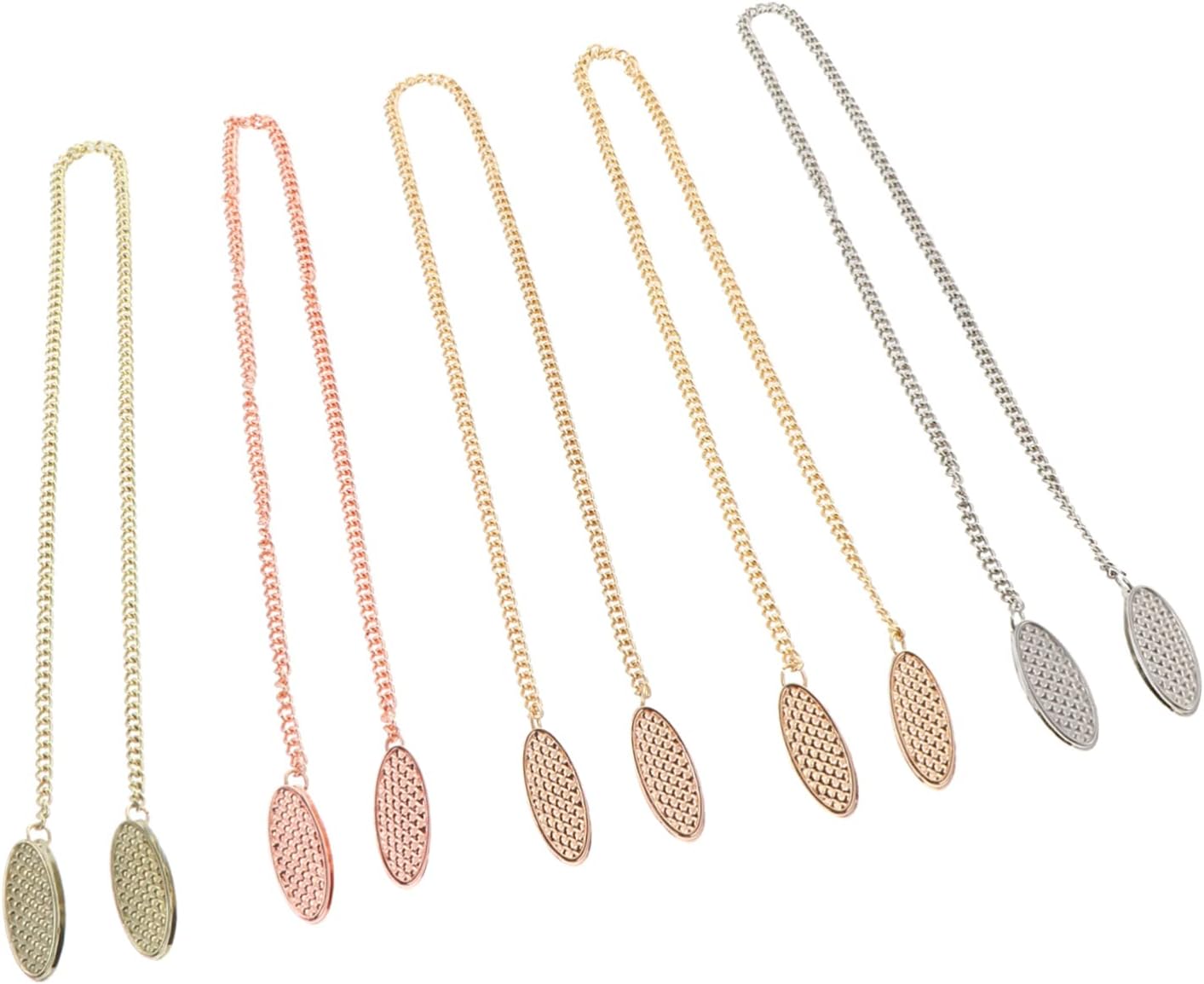 5Pcs Metal Napkin Clips Chain for Adult Bibs Elegant Napkin Holders Durable Design for and Studios
