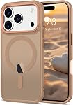 Magnétique pour iPhone 17 Pro Max Cas [Compatible avec Magsafe] Translucent Matte Phone Case iPhone 17 Pro Max Slim mince Shockproof Coque de protection dure pour les femmes hommes, brun