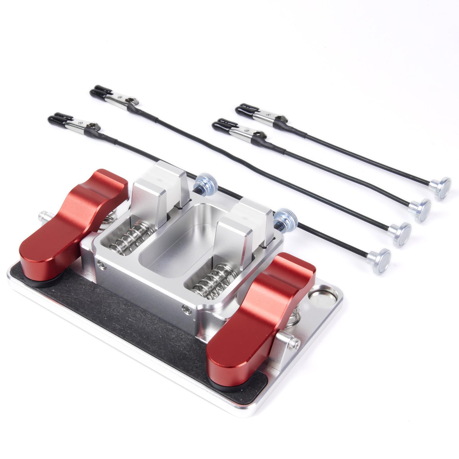 TOOMOD Helping Hands Soldering Station, Welding Table Clamps with Ceramic Clamps, Aluminum Third Hand Tool for PCB, Wire & LED Strip Electronics Repair