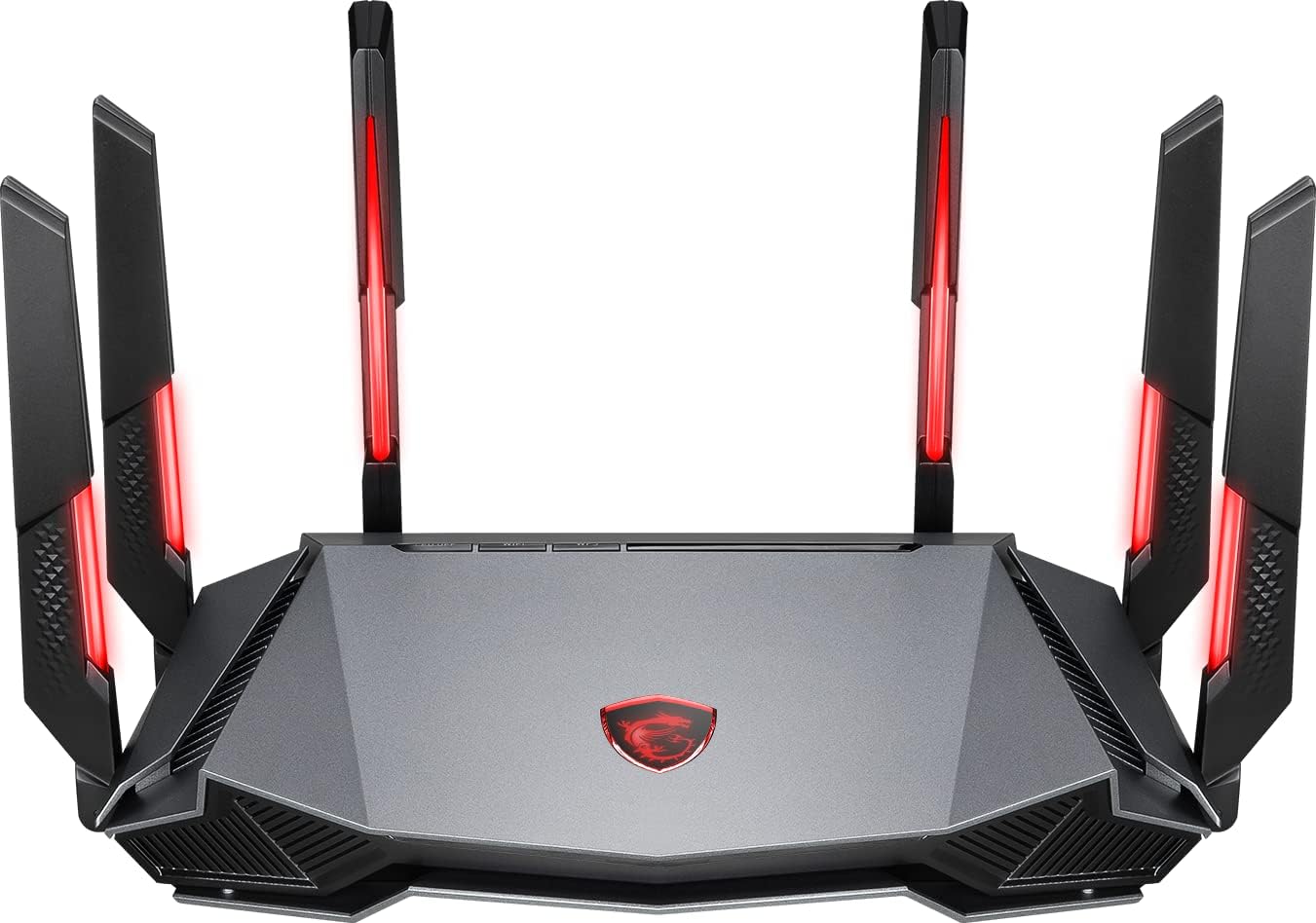 Radix AXE6600 WiFi 6E Tri-Band Gaming Router, AI QoS, RGB, 1.8GHz Quad-Core Processor, MU-MIMO, Tri Band Gigabit Wireless, 8-Stream, High Speed Long Range Gaming Router