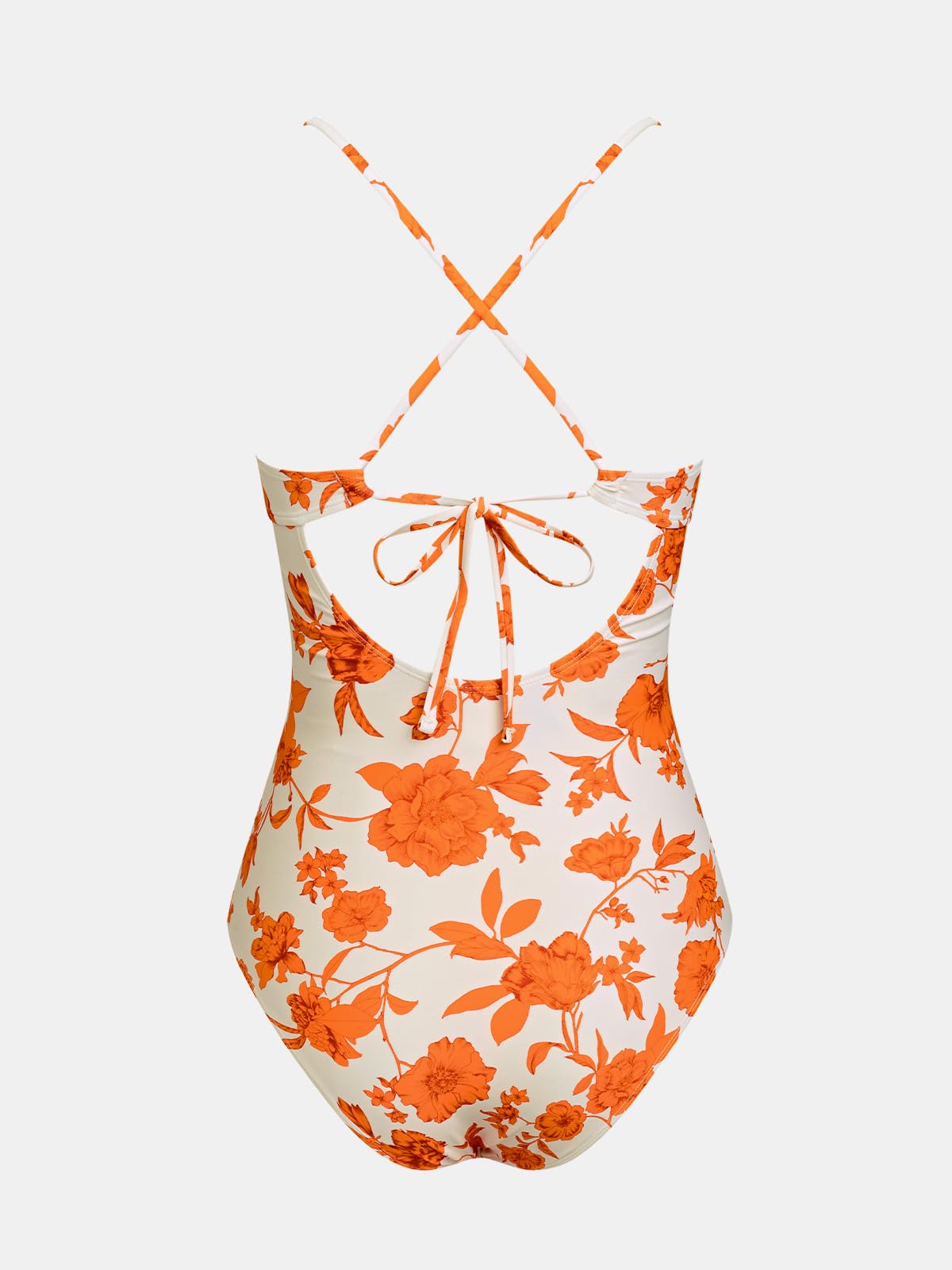 CUPSHE Costume da bagno intero da donna con scollo a V profondo e allacciatura