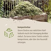 Loovolution Hanfeinstreu Lavendel für Toiletten, 3 kg – Ansicht 8