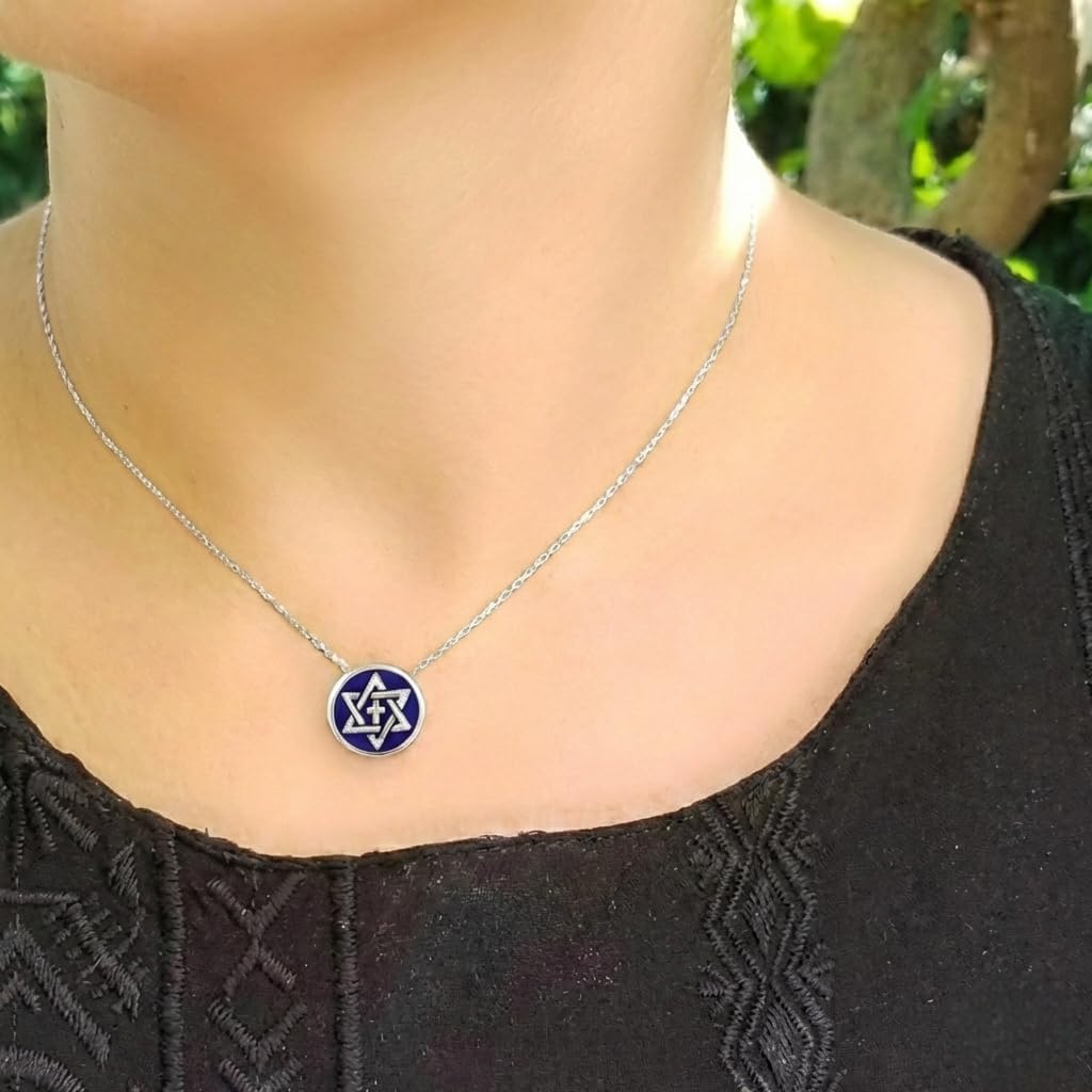 Alef Bet by Paula Cross and Jewish Star of David Necklace for Women - Image 6