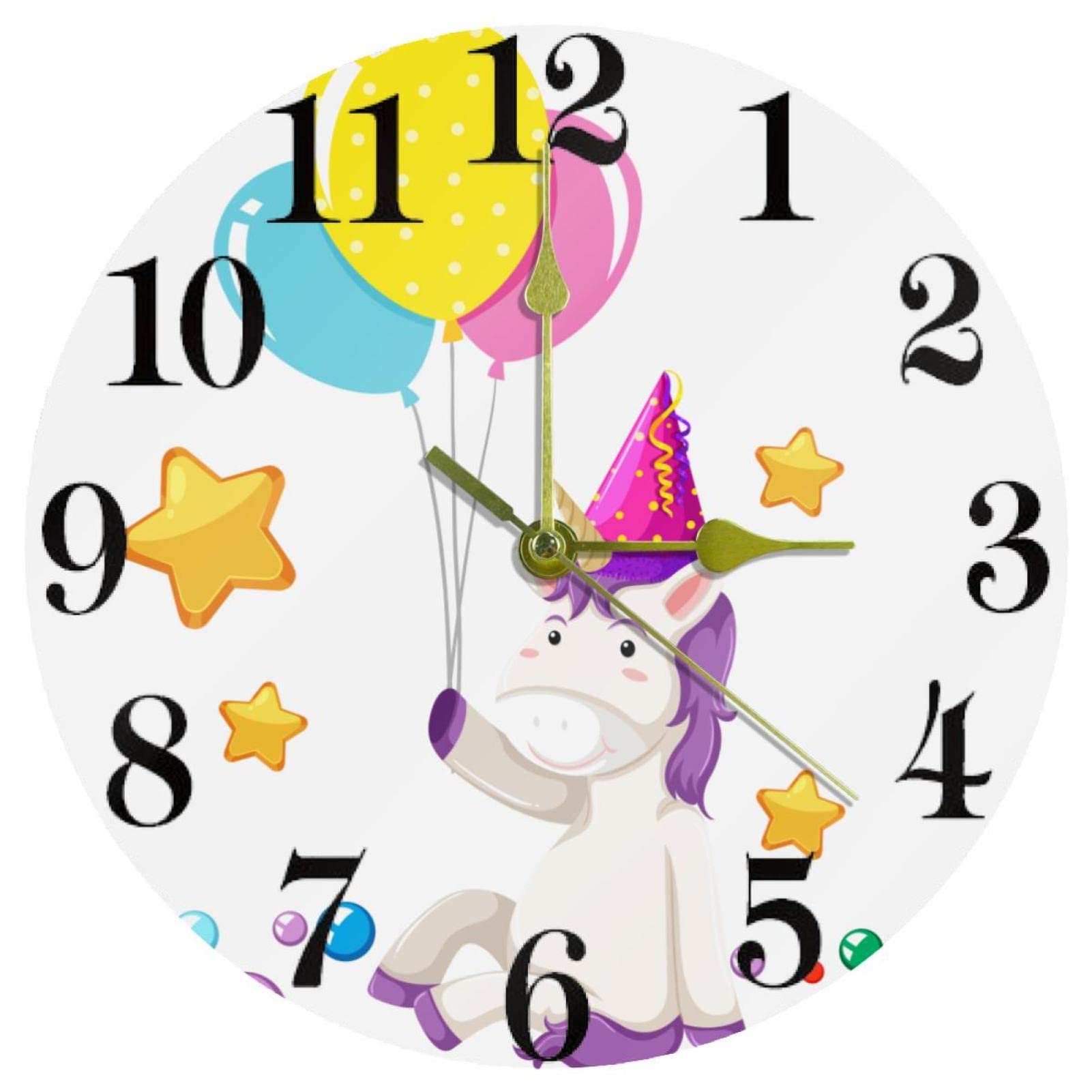 Horloge murale licorne idée cadeau anniversaire enfant pour décorer sa chambre