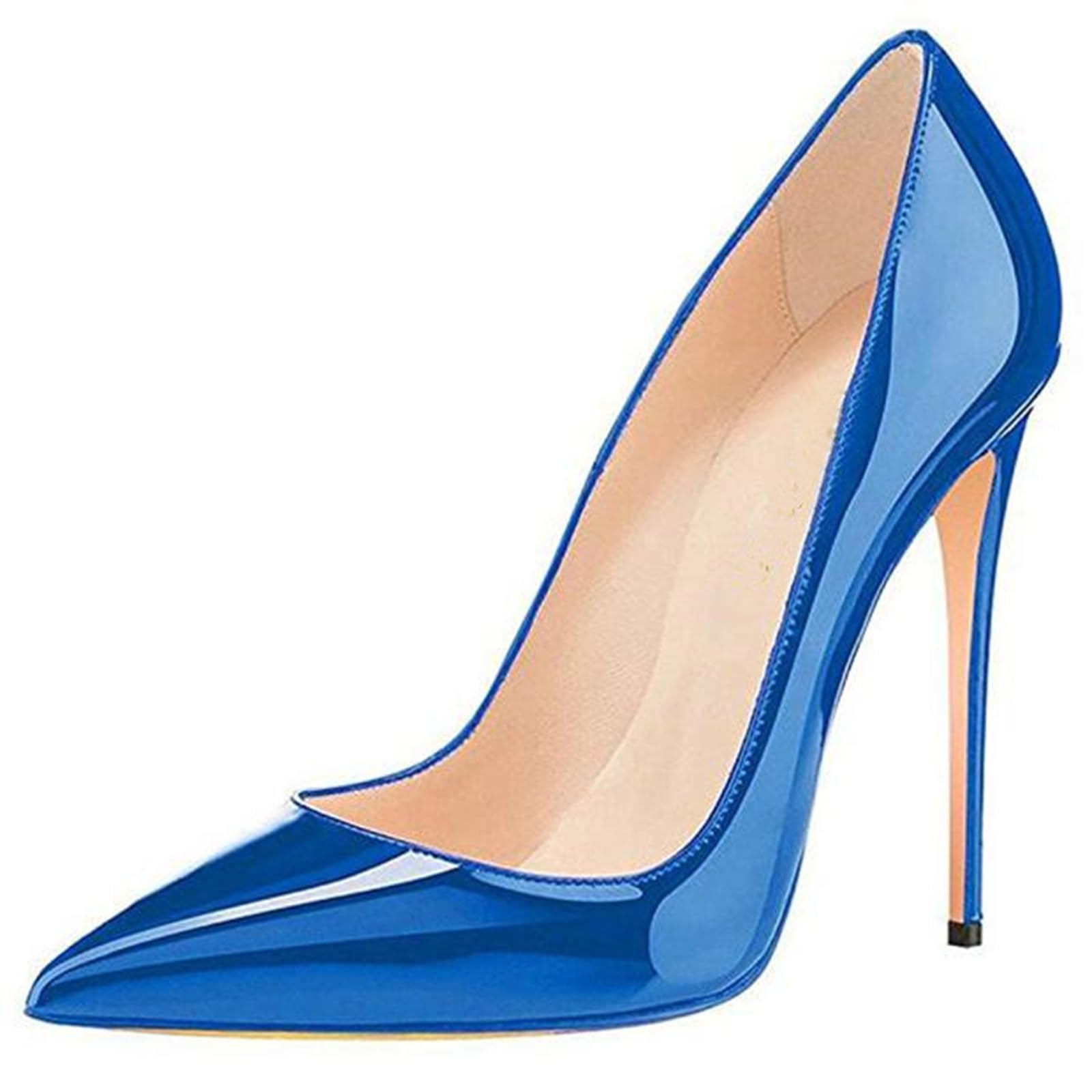 Décolleté con Tacco Alto da Donna, Punta Chiusa, Tacco a Spillo di 12 cm, Scarpe da Cerimonia e da Sposa