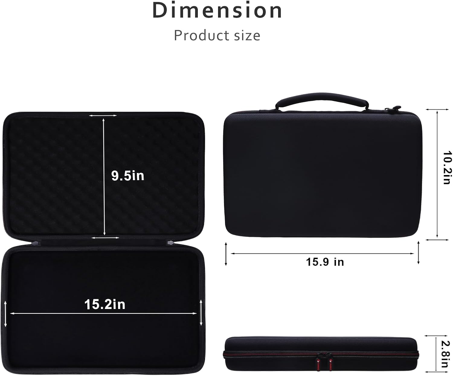 XANAD Hard Case for Arturia MiniLab 3/MkII 25/ Universal MIDI Controller(Black)